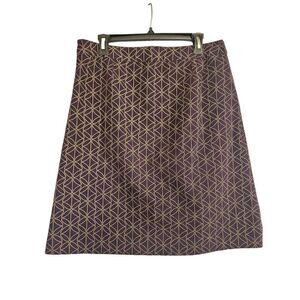 Boden geometric pattern side zip skirt size 14r